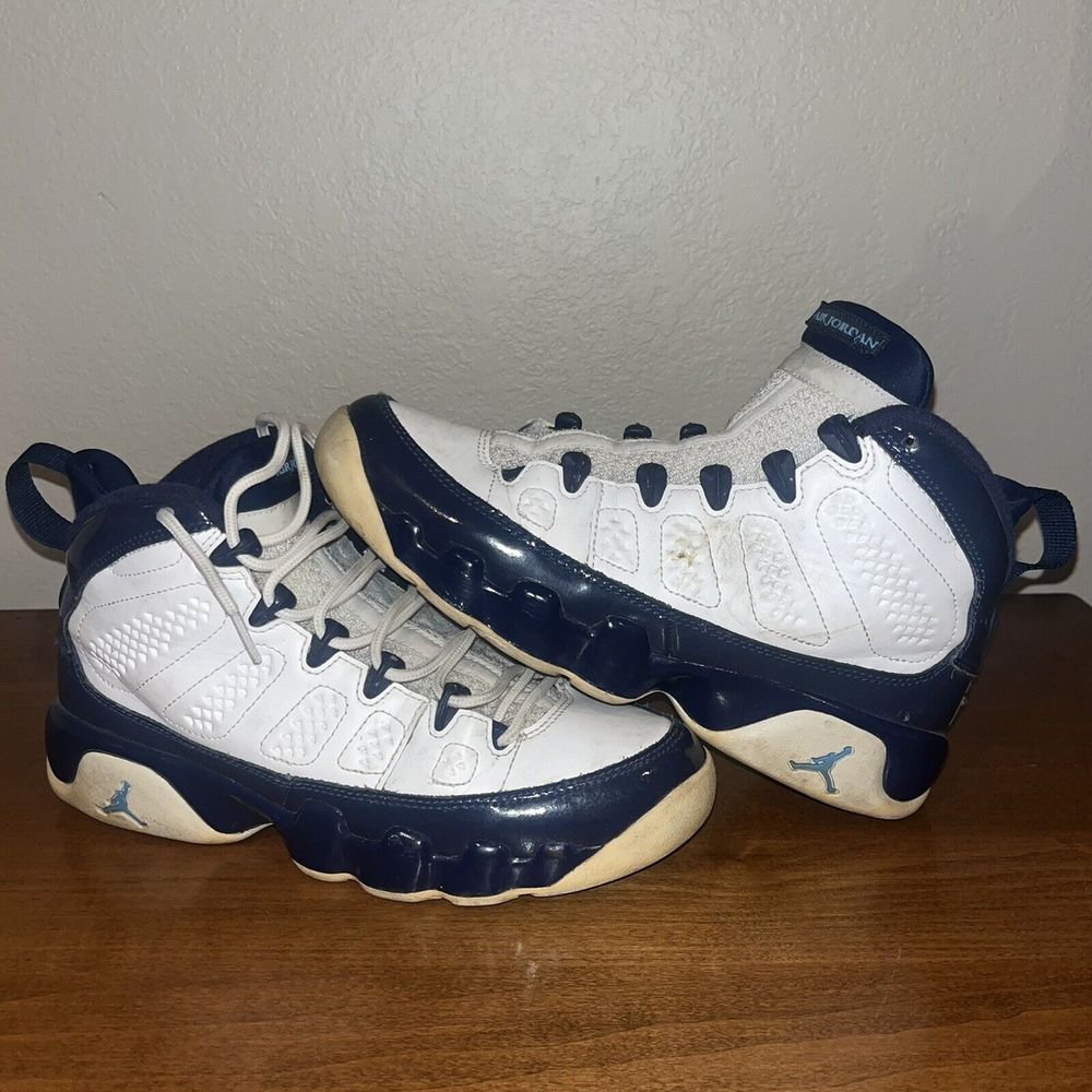 Nike Air Jordan 9 Retro GS University Blue Youth 5Y Womens 6.5 Shoes 302359-145